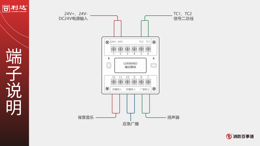 LD6804ED輸出模塊端子說(shuō)明